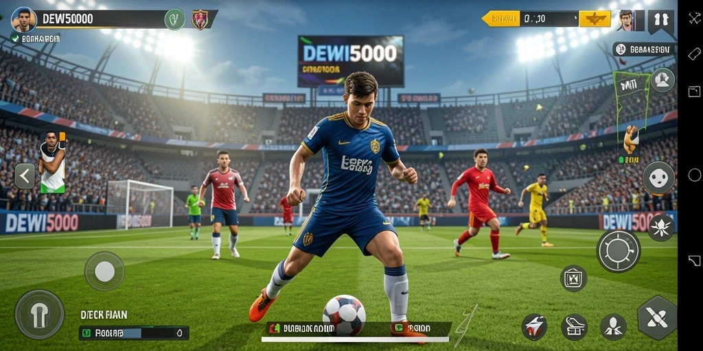 Tampilan menarik dari gameplay olahraga DEWI5000 yang menantang.