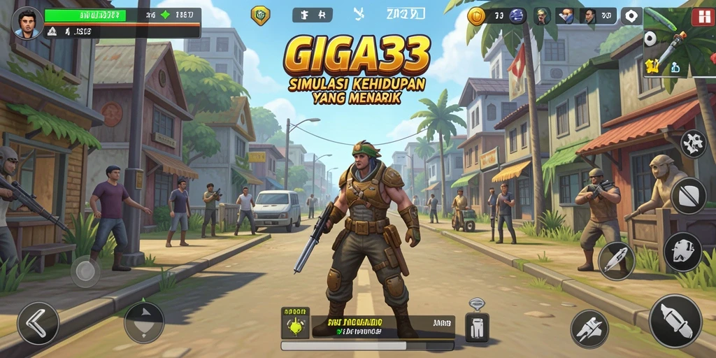 Gameplay GIGA33 menampilkan simulasi kehidupan yang menarik dan interaktif.