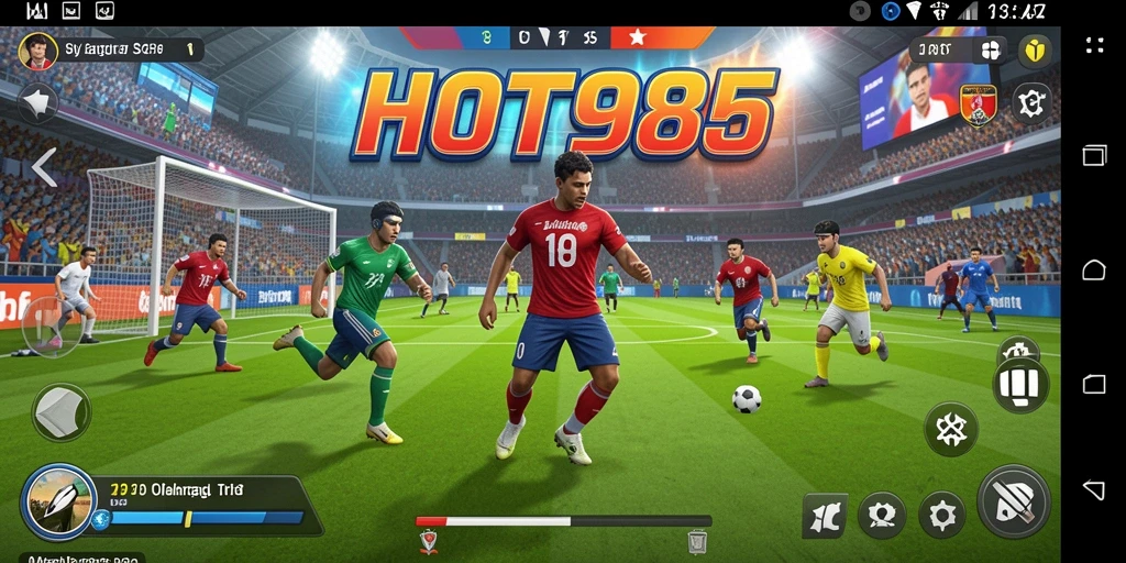 Gameplay menegangkan dalam pertandingan olahraga seru.