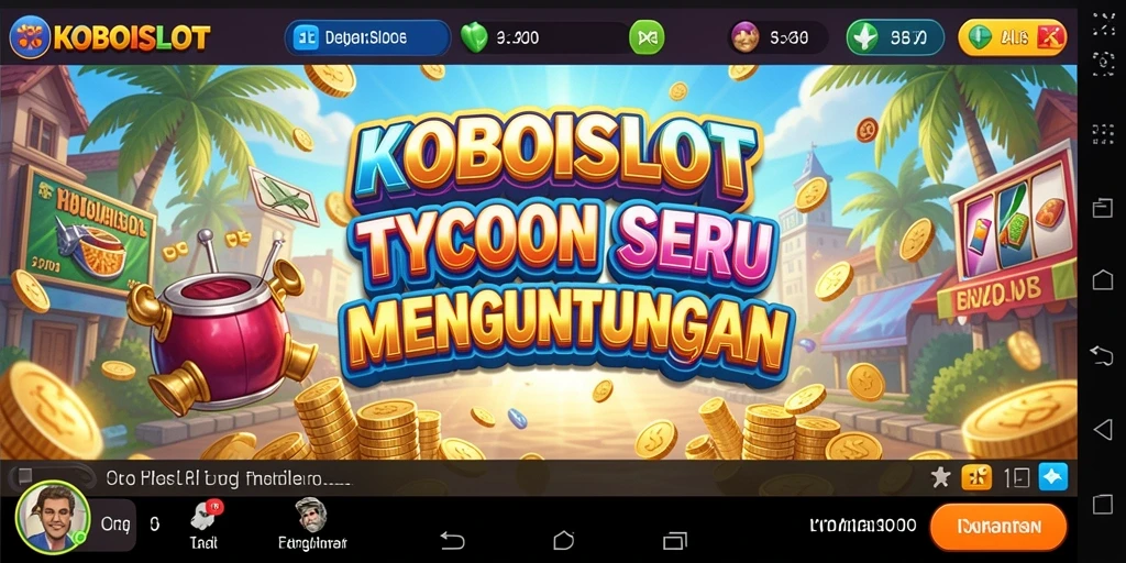 Screenshot gameplay KOBOISLOT menampilkan keseruan mengelola kasino.