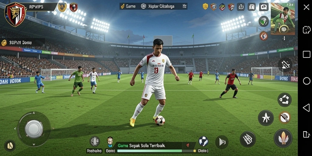 Gameplay RPVIP5 yang memukau dalam aksi sepak bola.