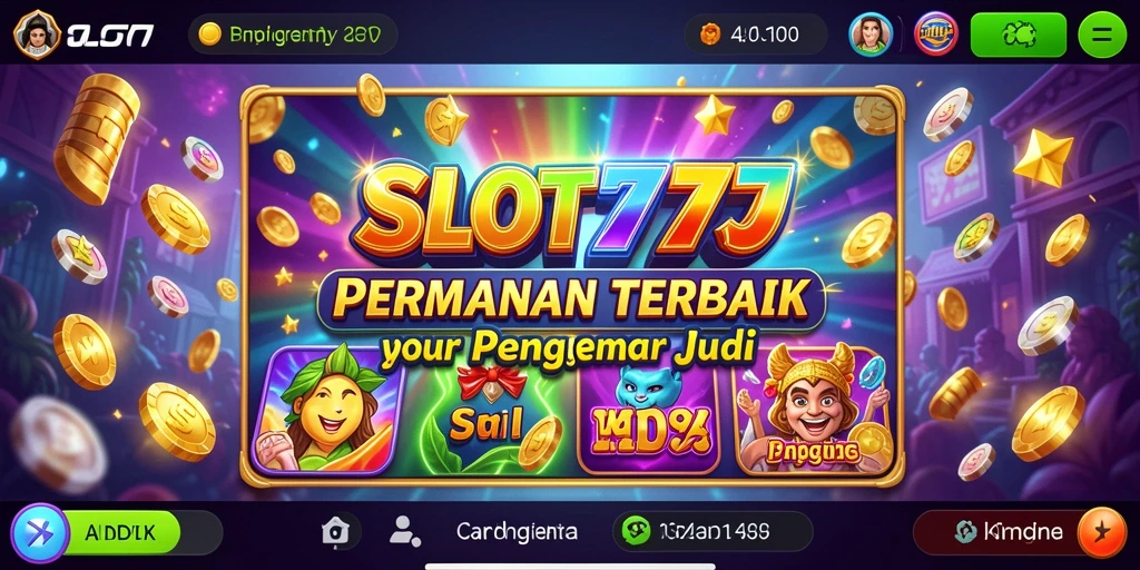 Tampilan gameplay SLOT777 yang seru dan menarik di layar.