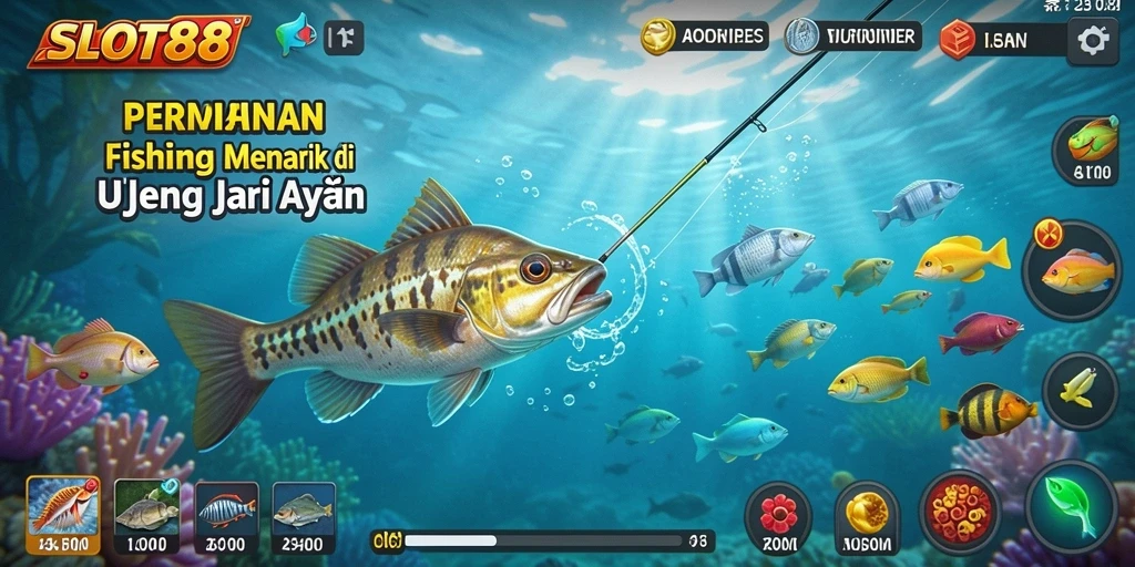 Tampilan gameplay SLOT88 menampilkan pengalaman memancing yang mendebarkan.