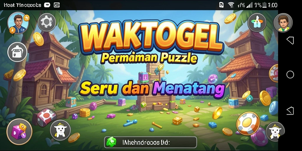 Tampilan gameplay <strong>WAKTOGEL</strong> dengan teka-teki yang menantang.